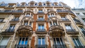 Immeuble haussmannien décoré