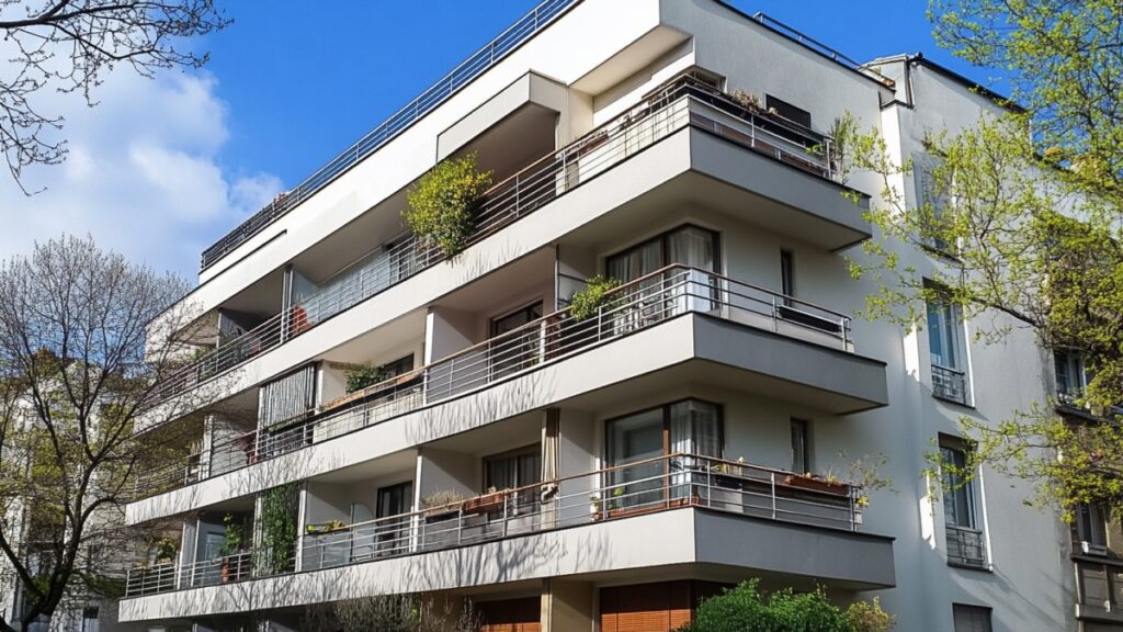 Immeuble avec balcons