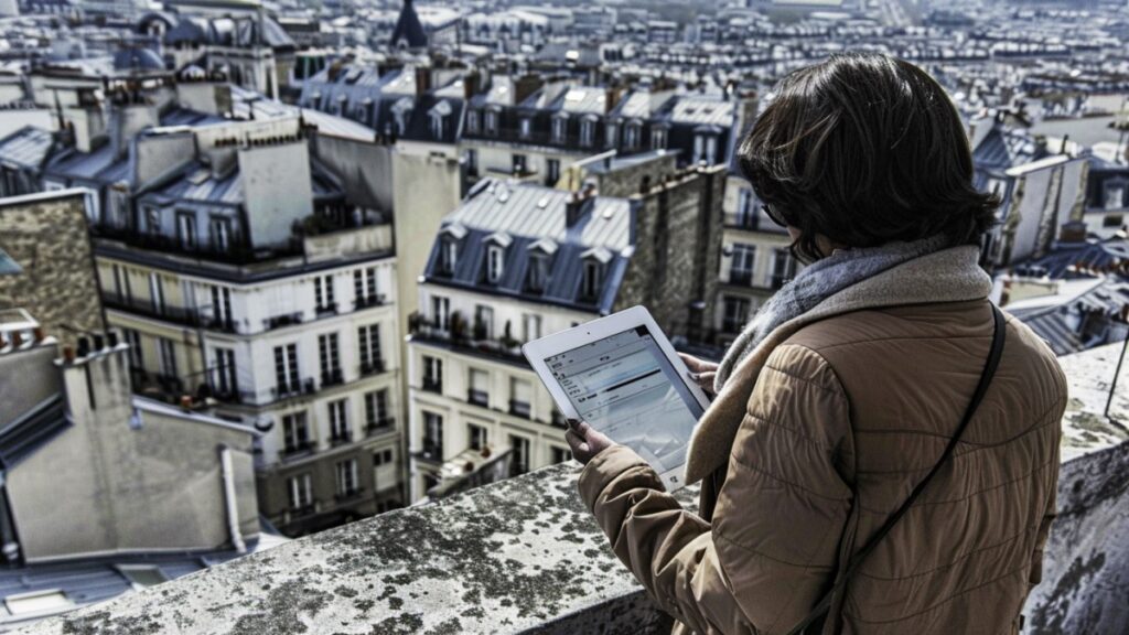 Personne avec tablette