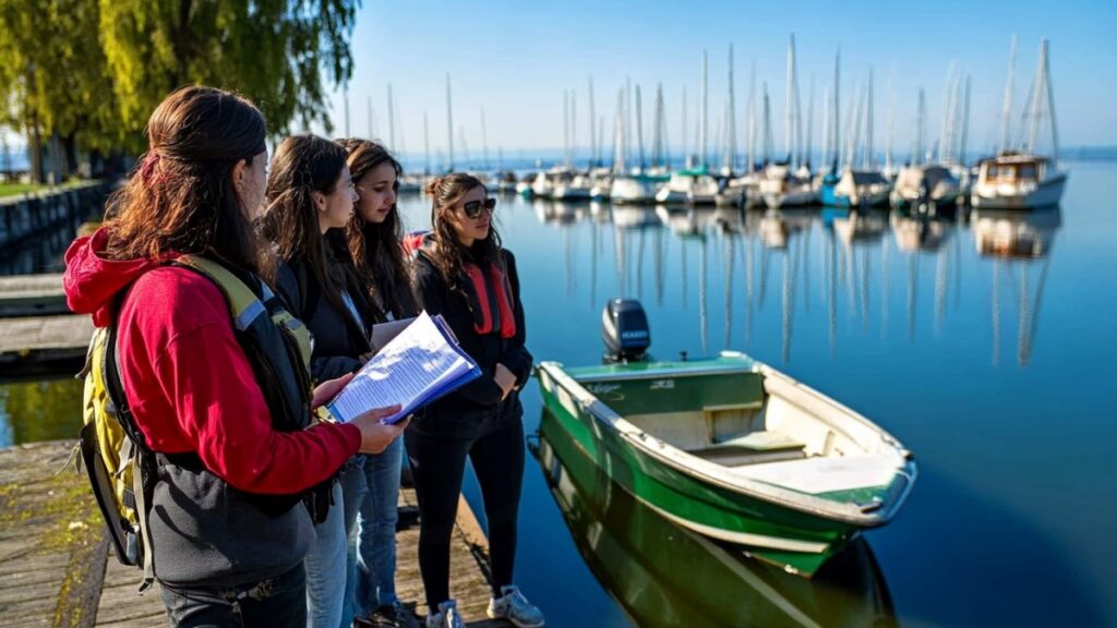 Cours de navigation au port