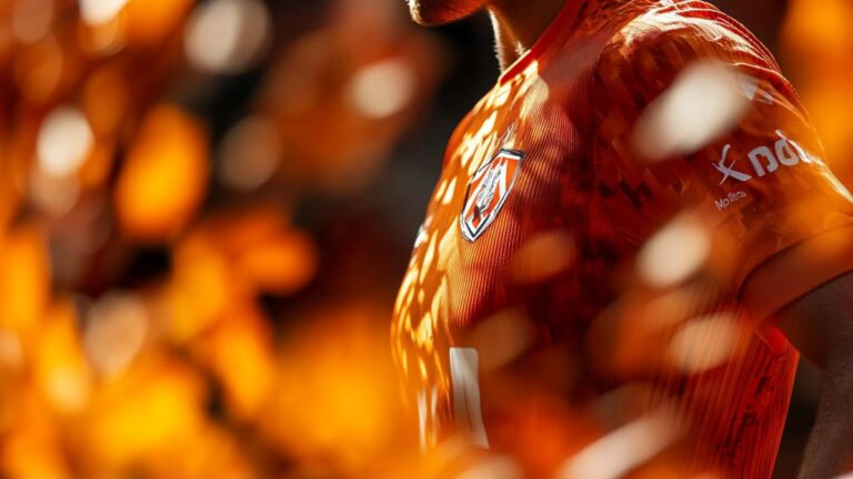 Maillot de football orange