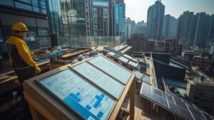 Panneaux solaires urbains