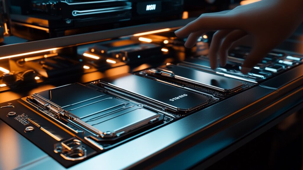 Manipulation des disques dur SSD