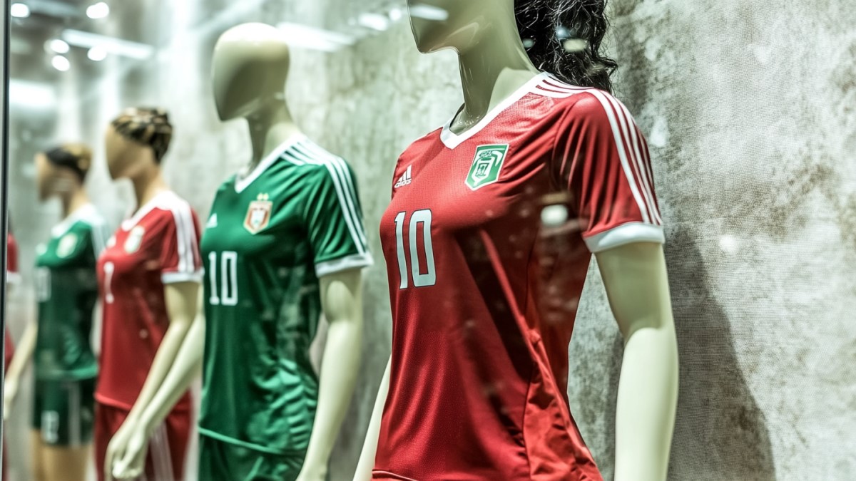 Mannequins en maillots sportifs