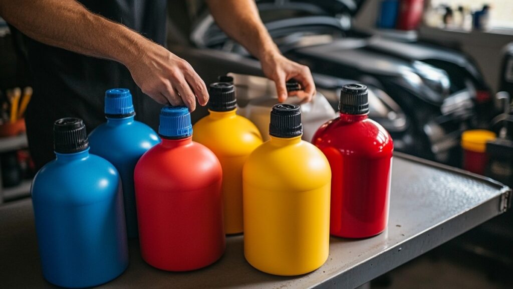 Organisation des liquides colorés