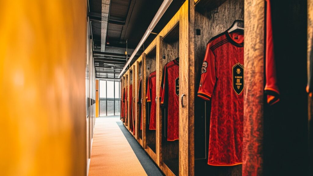 Vestiaire football moderne