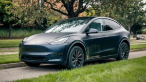 Voiture électrique Tesla noire