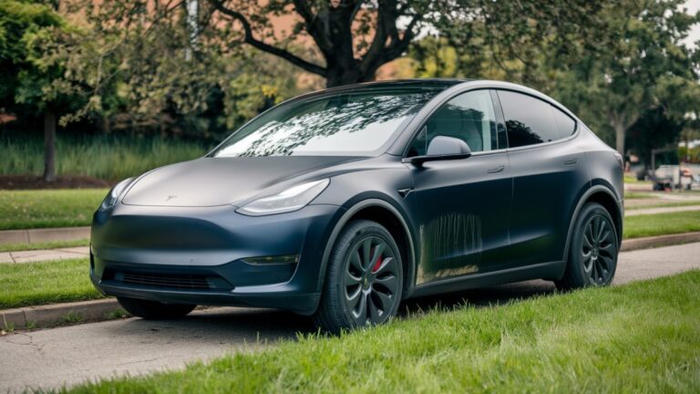 Voiture électrique Tesla noire