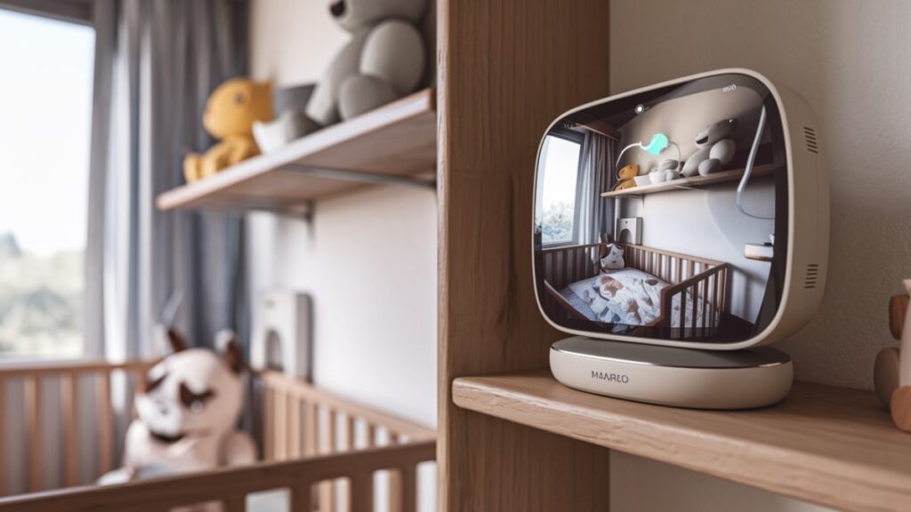 Babyphone montrant berceau bébé