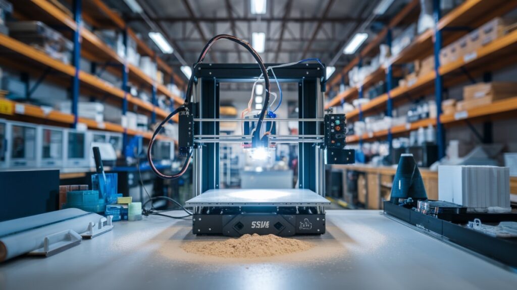 Imprimante 3D industrielle en fonctionnement