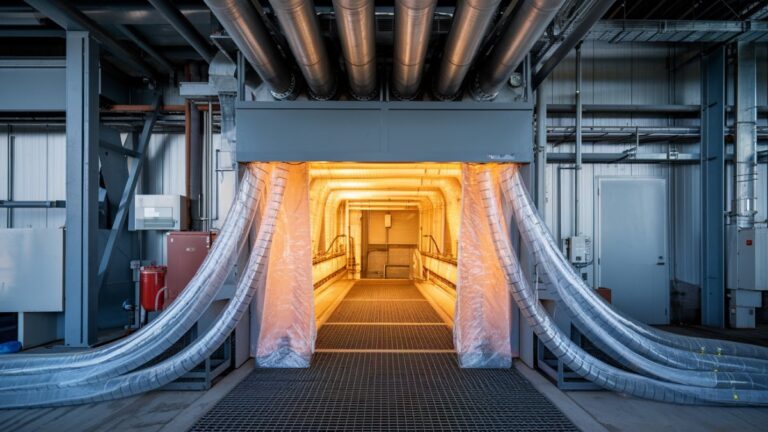 Tunnel de chaleur illuminé