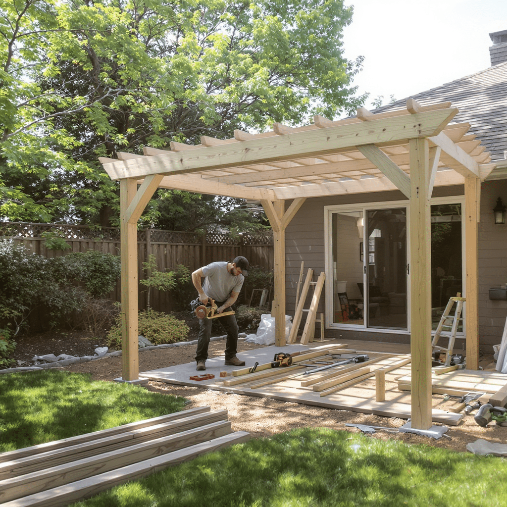 apprenez à installer une pergola adossée facilement grâce à notre guide étape par étape. découvrez les matériaux nécessaires, les astuces pratiques et les conseils d'experts pour transformer votre espace extérieur en un coin de détente agréable.