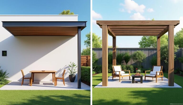 découvrez les différences entre pergola adossée et autoportée pour choisir l'installation la mieux adaptée à votre espace extérieur et vos besoins.