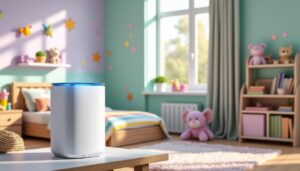 découvrez comment le purificateur d'air élimine efficacement les allergènes dans les chambres d'enfants, assurant un environnement sain et sécuritaire pour vos petits.