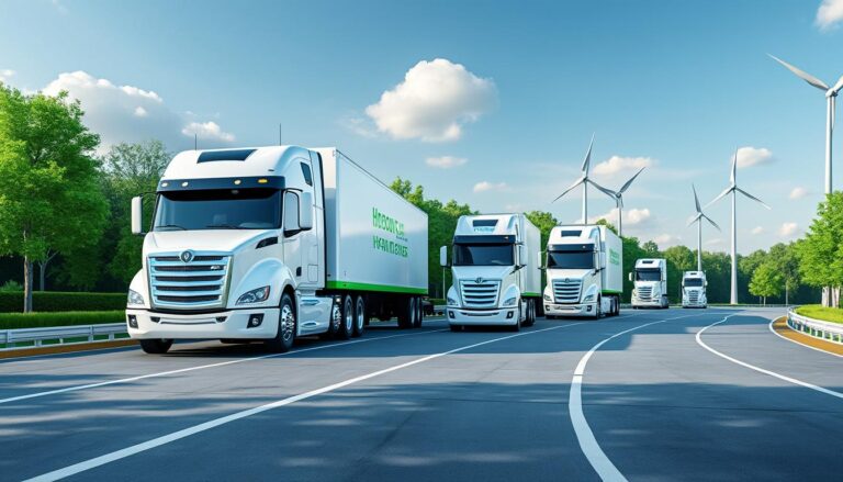 découvrez comment l’hydrogène vert révolutionne le transport lourd en alimentant des flottes de camions décarbonés, pour un avenir plus propre et durable.