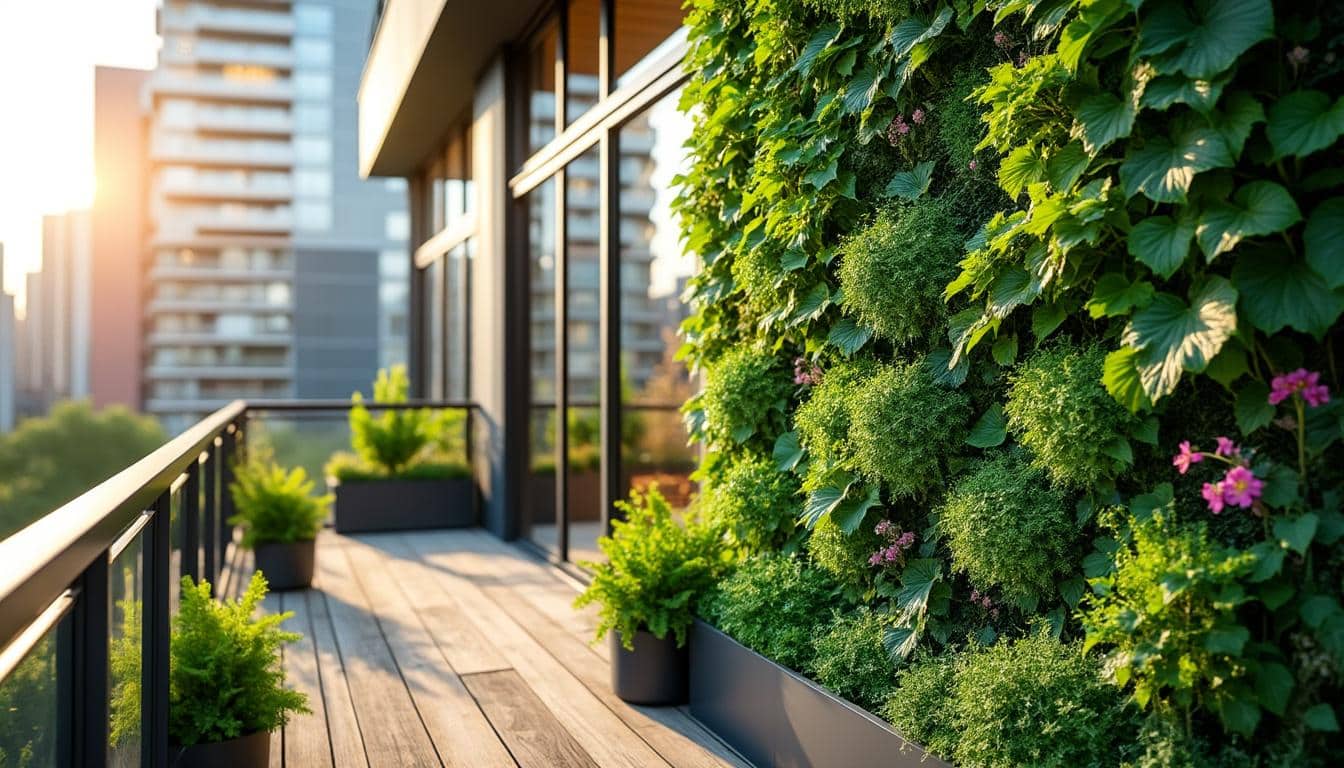 découvrez comment un jardin vertical peut naturellement rafraîchir votre balcon en milieu urbain pendant l'été, apportant fraîcheur et verdure à votre espace extérieur.