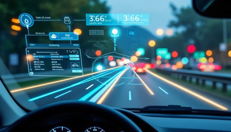 l’affichage tête haute projette en toute sécurité les données de navigation directement sur le pare-brise, permettant au conducteur de garder les yeux sur la route tout en accédant aux informations essentielles.