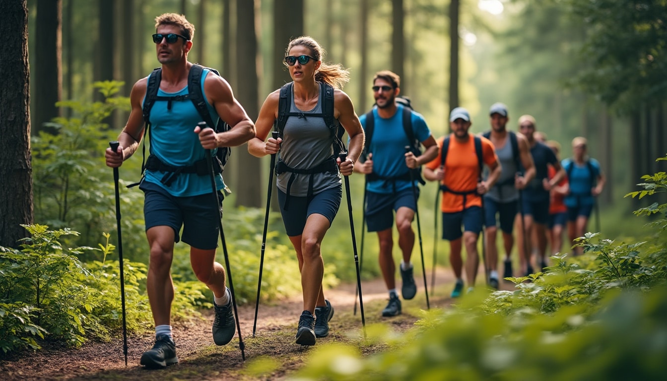 découvrez comment la marche nordique engage tous les muscles du corps pour améliorer votre forme physique et votre bien-être.