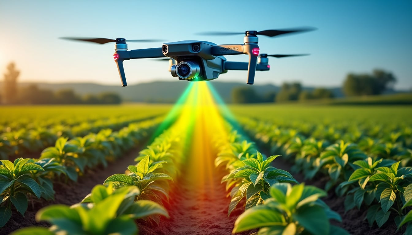 découvrez comment la caméra multispectrale révolutionne l'agriculture en analysant la santé des cultures pour optimiser les rendements et détecter précocement les problèmes.