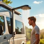découvrez comment la douche solaire améliore le confort lors de vos voyages en van en offrant une solution écologique et pratique pour rester propre en pleine nature.