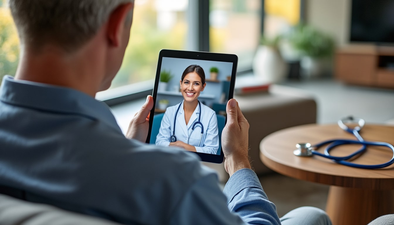profitez de la téléconsultation incluse dans votre contrat de mutuelle santé pour accéder facilement à des consultations médicales à distance, en toute sérénité.
