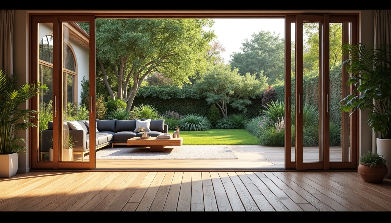 découvrez comment une terrasse en bois sublime votre salon en l'étendant harmonieusement vers le jardin, créant un espace de vie extérieur convivial et naturel.