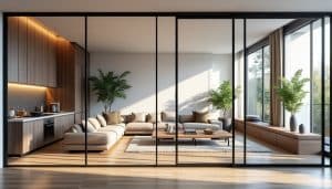 découvrez comment la verrière d'intérieur sépare élégamment vos espaces tout en conservant une luminosité optimale pour une ambiance ouverte et lumineuse.