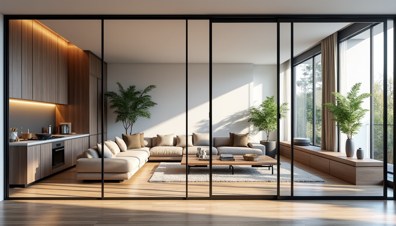 découvrez comment la verrière d'intérieur sépare élégamment vos espaces tout en conservant une luminosité optimale pour une ambiance ouverte et lumineuse.