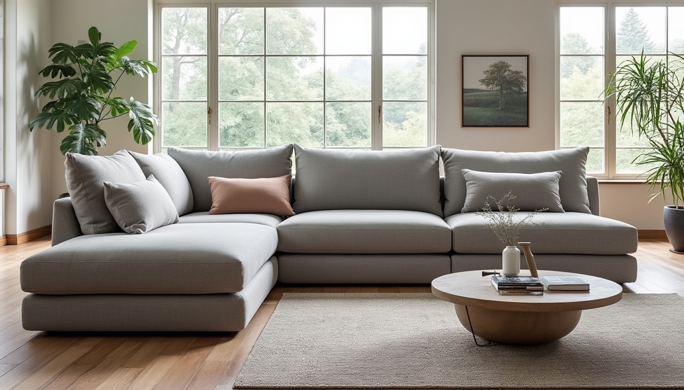 découvrez le canapé modulable qui s'adapte parfaitement à la forme de votre salon, alliant confort, design et flexibilité pour un espace de vie personnalisé.
