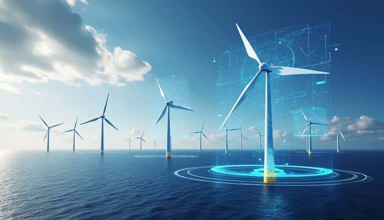 découvrez comment le jumeau numérique permet de simuler l'usure des éoliennes en mer pour optimiser leur maintenance et prolonger leur durée de vie.