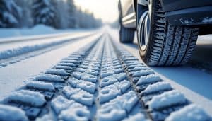 le pneu hiver optimise la sécurité en améliorant l'adhérence sur routes enneigées lorsque la température est inférieure à 7°c, garantissant ainsi une meilleure tenue de route en saison froide.