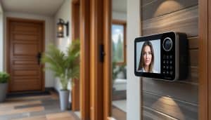 le portier vidéo permet d'identifier les visiteurs avant d'ouvrir la porte, assurant ainsi une sécurité renforcée et un contrôle d'accès efficace.