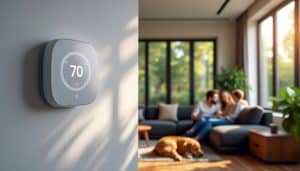 découvrez le thermostat intelligent qui s'adapte automatiquement aux habitudes de vie des résidents pour un confort optimal et des économies d'énergie.