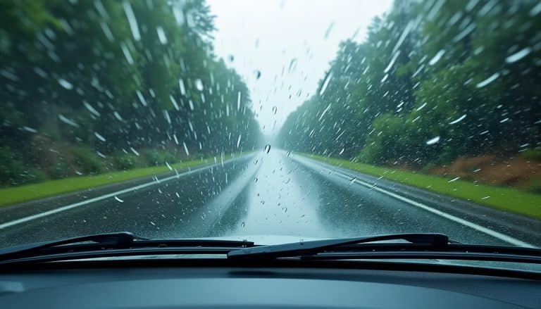 découvrez comment l’essuie-glace assure une visibilité optimale même sous une forte pluie pour une conduite en toute sécurité.