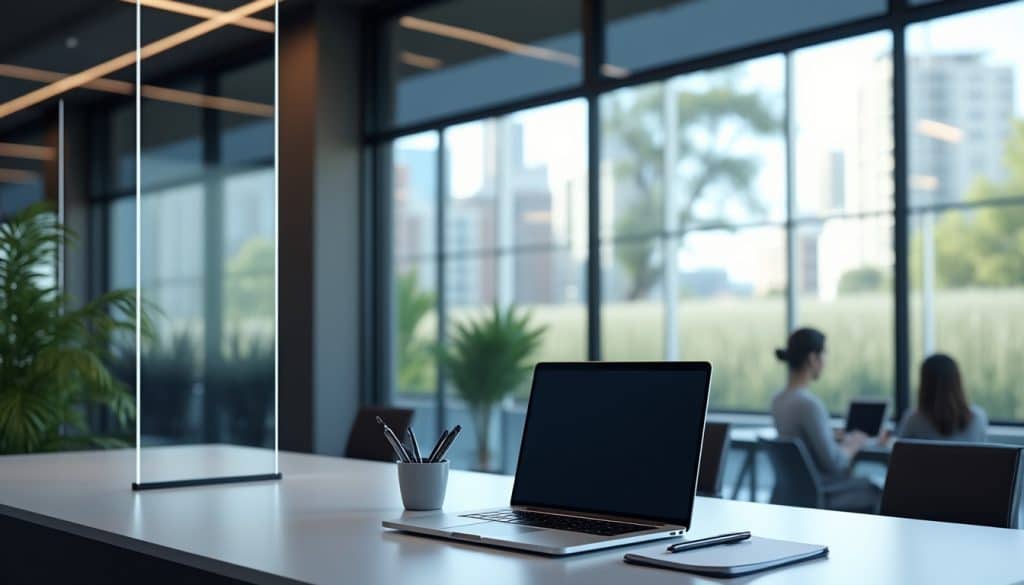 découvrez comment la smart glass s'assombrit pour garantir votre intimité au bureau tout en offrant une solution moderne et élégante.