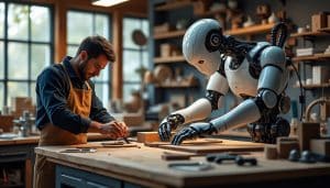 découvrez comment la robotique collaborative soutient les artisans en améliorant la précision, la productivité et la sécurité dans leur atelier.